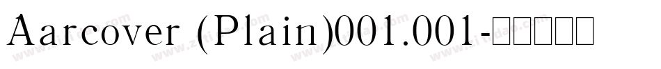 Aarcover (Plain)001.001字体转换